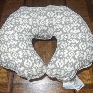 Boppy Pillow Grey and White Pattern